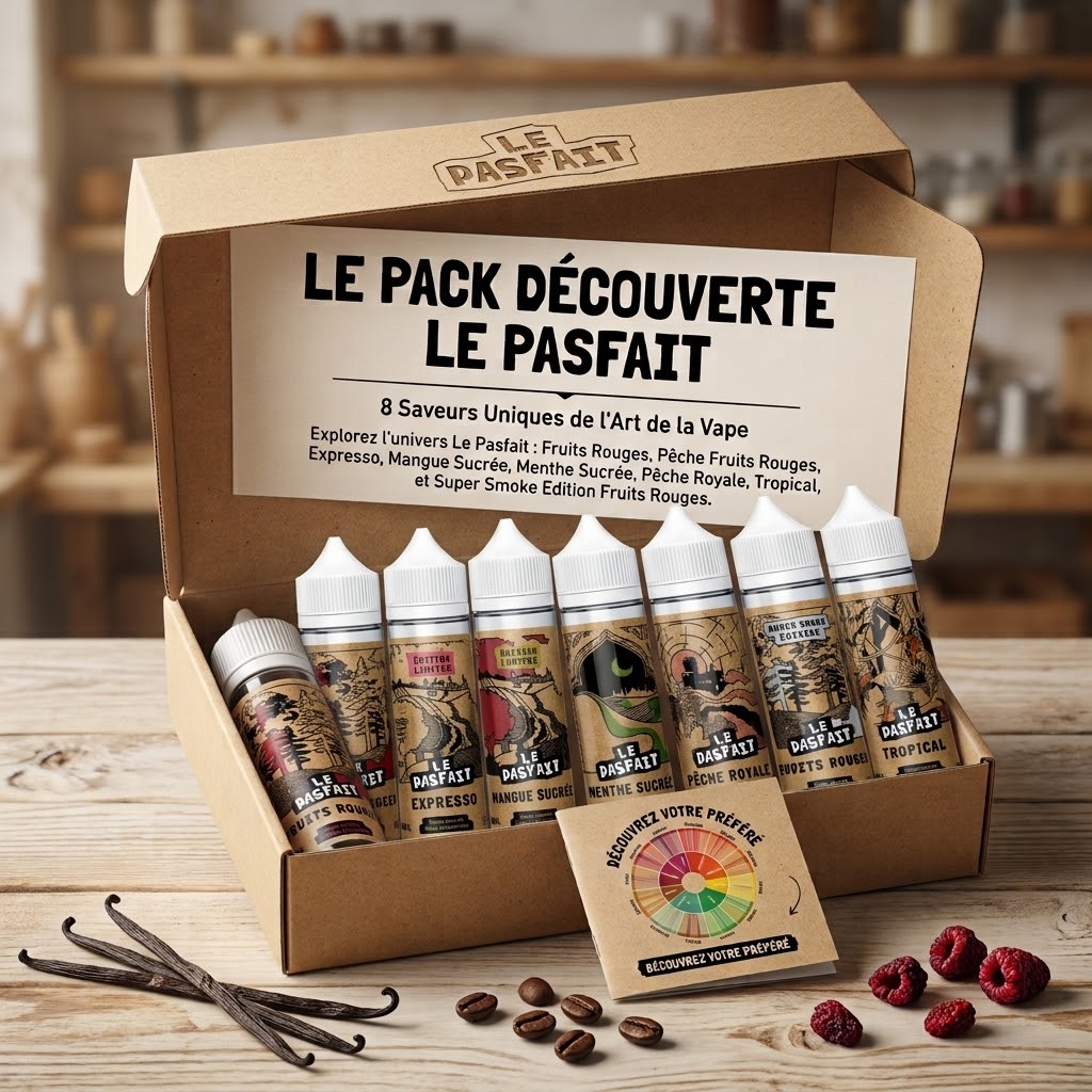 Pack decouverte assortiment de 8 Arômes 50ml